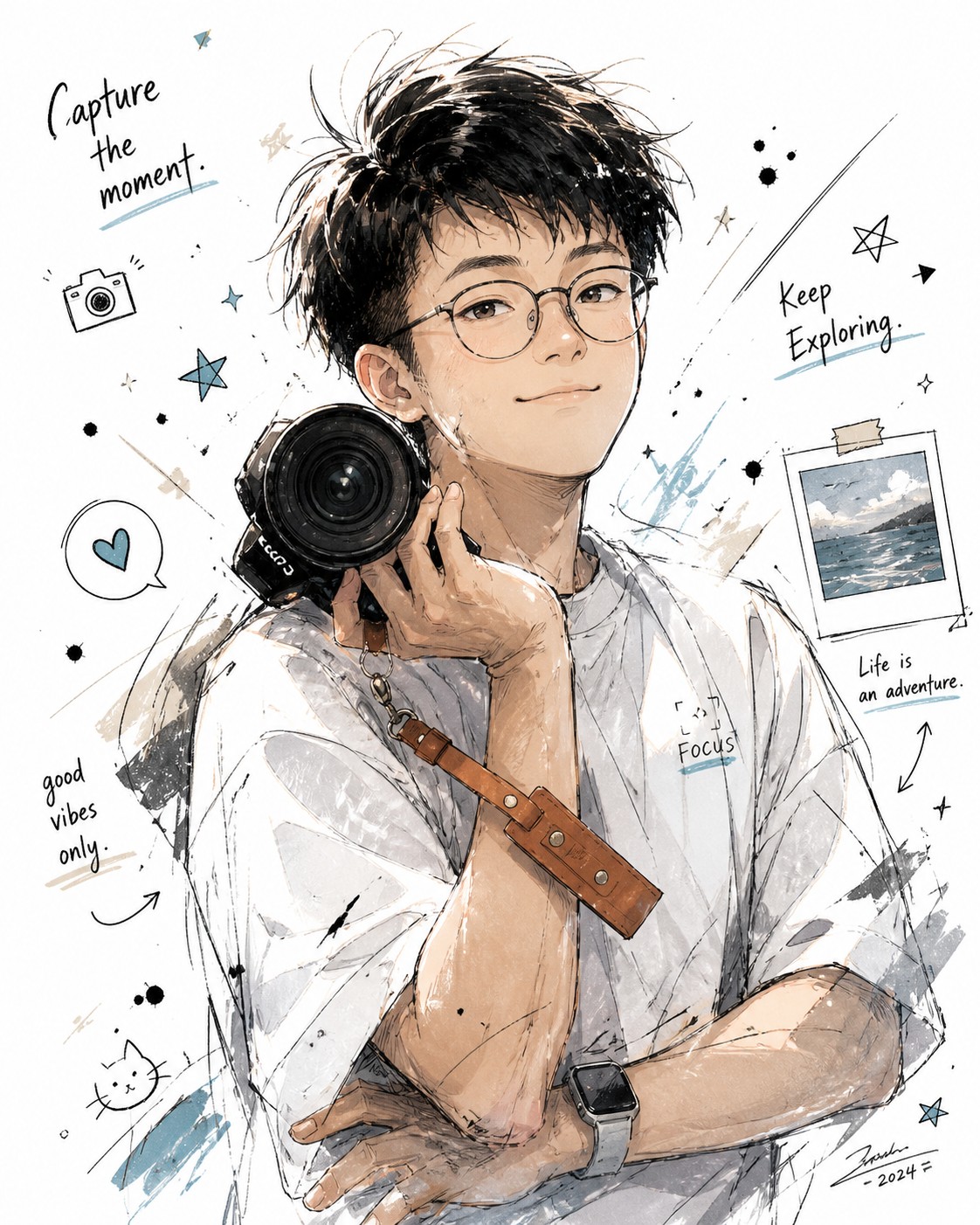 連昱睿 D.K. 插畫肖像